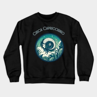 "Capricorn Spanish Celestial Symphony"- Zodiac Horoscope Star Signs Crewneck Sweatshirt